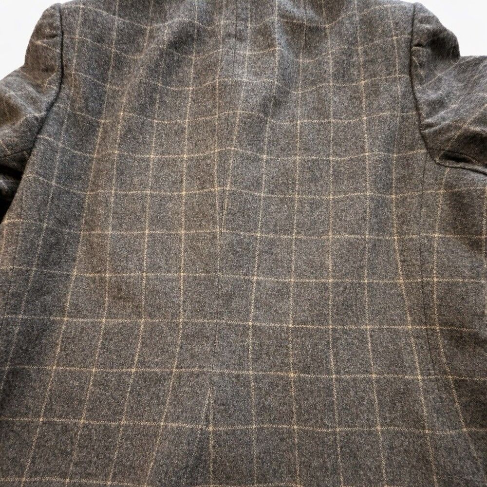 Vintage Derek Rayne Ltd Windowpane Wool Blazer Jacket Women’s Size 6 USA - Picture 5 of 7